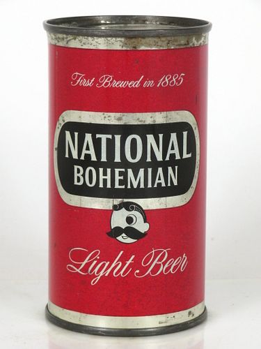 1958 National Bohemian Light Beer 12oz Flat Top Can 102-08.2 Baltimore, Maryland