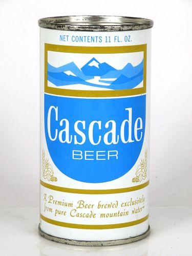 1960 Cascade Beer 11oz Flat Top Can 48-24 Portland, Oregon