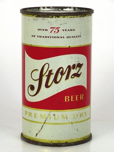1955 Storz Beer 12oz Flat Top Can 137-20 Omaha, Nebraska