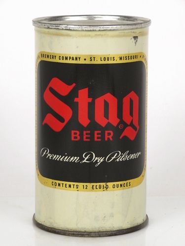 1950 Stag Beer 12oz Flat Top Can 135-24 Saint Louis, Missouri