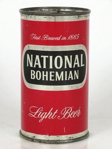 1958 National Bohemian Light Beer 12oz Flat Top Can 102-11.2 Baltimore, Maryland