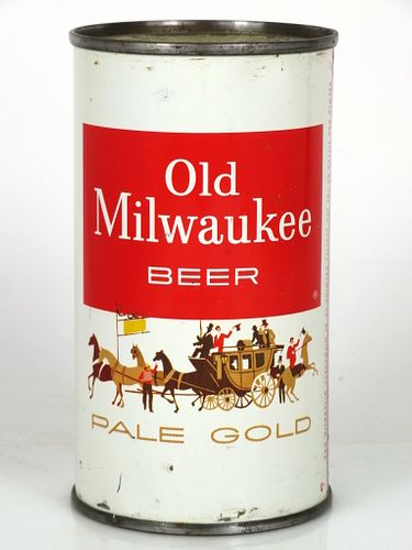 1960 Old Milwaukee Beer 12oz Flat Top Can 107-29 Milwaukee, Wisconsin