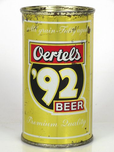 1958 Oertel's '92 Beer 12oz Flat Top Can 103-37 Louisville, Kentucky