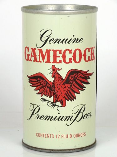 1967 Gamecock Premium Beer 12oz Tab Top Can T67-09 Cumberland, Maryland