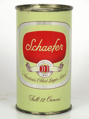 1954 Schaefer Fine Beer (sample) 12oz Flat Top Can 128-13.2 Brooklyn, New York