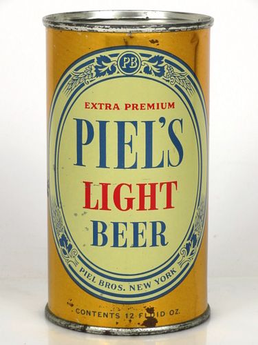 1950 Piel's Light Beer 12oz Flat Top Can 115-14 Brooklyn, New York