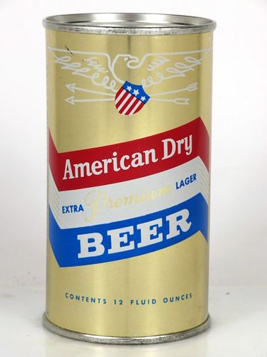 1960 American Dry Beer 12oz Flat Top Can 31-19.1 Hammonton, New Jersey