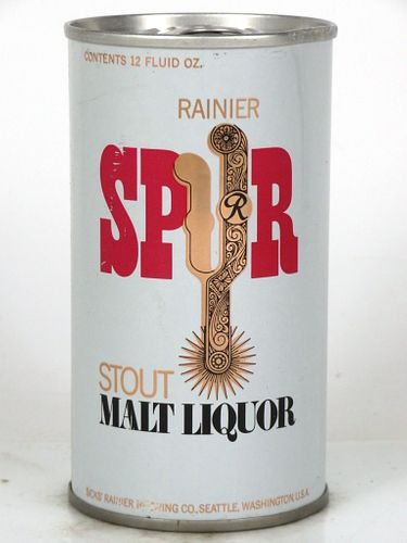 1965 Spur Stout Malt Liquor 12oz Tab Top Can T125-28 Seattle, Washington