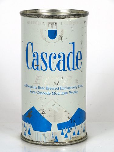 1959 Cascade Beer 11oz Flat Top Can 48-23 Portland, Oregon