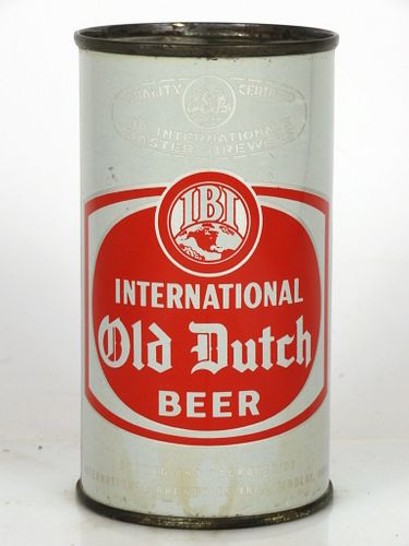 1960 International Old Dutch Beer 12oz Flat Top Can 84-25 Findlay, Ohio