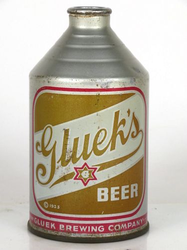 1947 Gluek's Beer 12oz Crowntainer 194-21 Minneapolis, Minnesota
