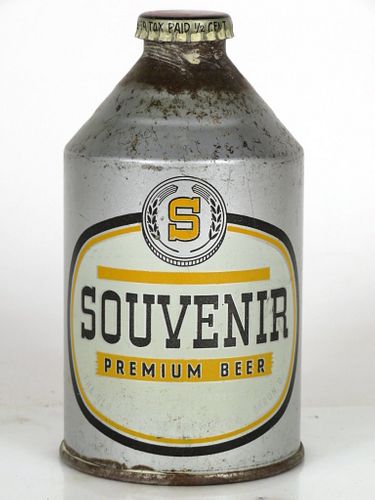 1950 Souvenir Premium Beer 12oz Crowntainer 199-04 Akron, Ohio