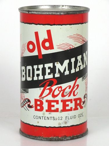 1953 Old Bohemian Bock Beer 12oz Flat Top Can 104-27 Hammonton, New Jersey