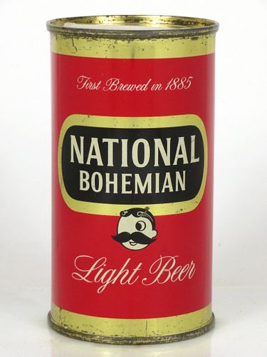1957 National Bohemian Light Beer 12oz Flat Top Can 102-07 Baltimore, Maryland