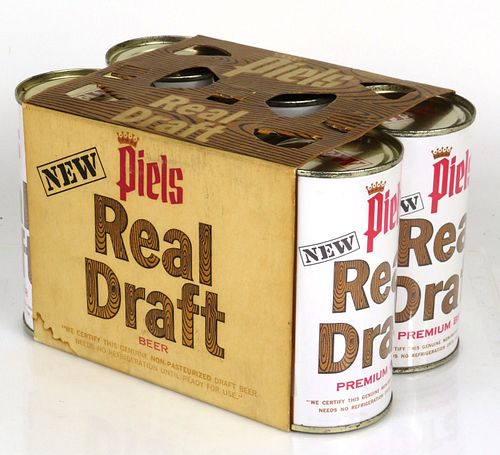 1962 Piels Real Draft Beer Six Pack 12oz Six-pack Holder Brooklyn, New York