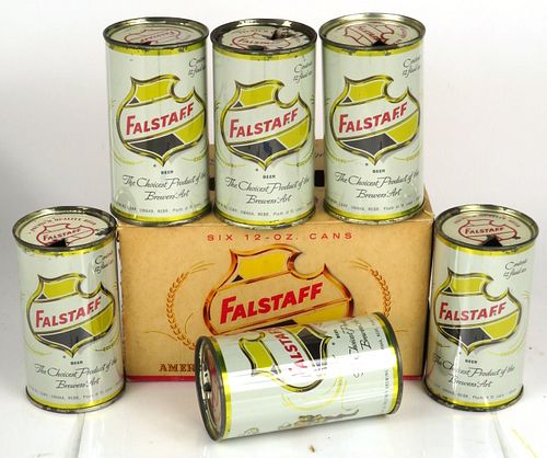 1956 Falstaff Beer Six Pack 12oz Six-pack Holder Omaha, Nebraska