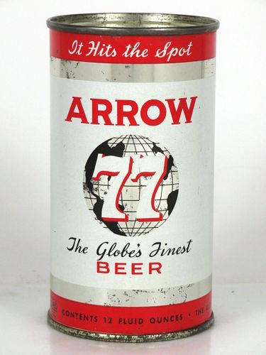 1961 Arrow 77 Beer 12oz Flat Top Can 32-08 Baltimore, Maryland