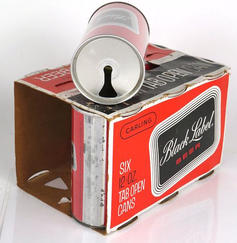 1964 Black Label Beer Six Pack 12oz Six-pack Holder Baltimore, Maryland
