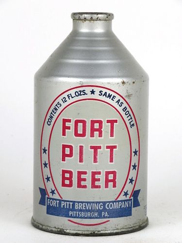 1940 Fort Pitt Beer 12oz Crowntainer 194-09 Sharpsburg, Pennsylvania