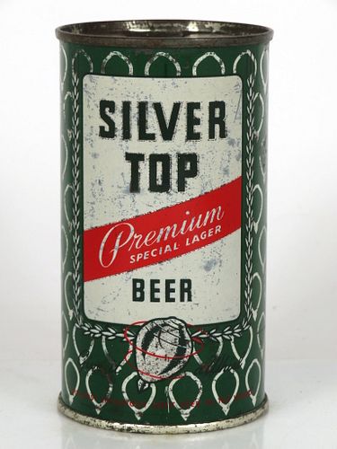 1952 Silver Top Beer 12oz Flat Top Can 134-22 Pittsburgh, Pennsylvania