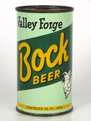 1950 Valley Forge Bock Beer 12oz Flat Top Can 143-08.2 Norristown, Pennsylvania