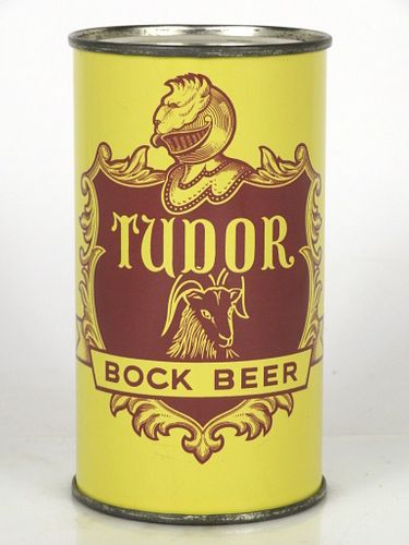 1953 Tudor Bock Beer 12oz Flat Top Can 141-04 Trenton, New Jersey