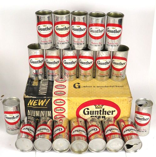 1959 Gunther Beer 7oz 24-Pack 7oz Six-pack Holder Baltimore, Maryland