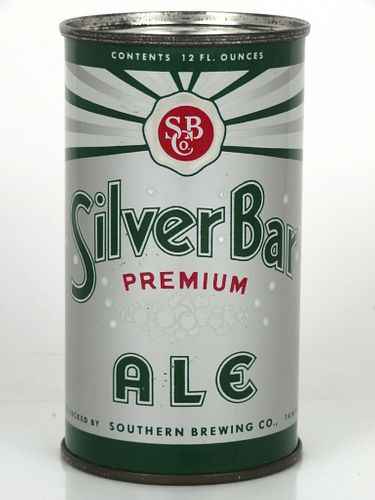 1952 Silver Bar Premium Ale 12oz Flat Top Can 133-24 Tampa, Florida