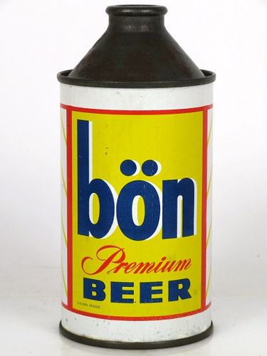 1954 Bon Premium Beer 12oz Cone Top Can 154-09 Pensacola, Florida