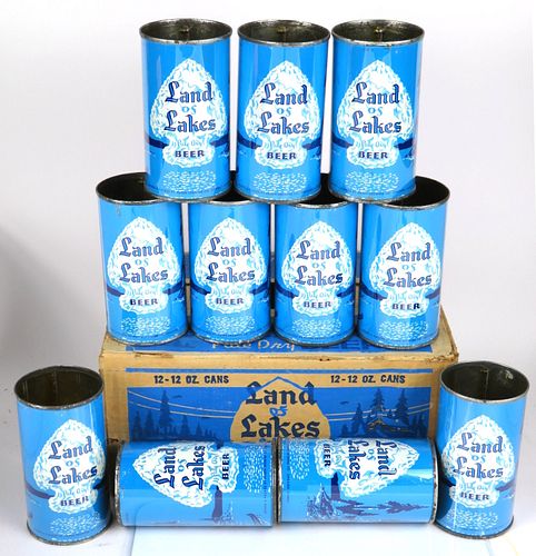 1960 Land Of Lakes Beer 12-Pack 12oz Six-pack Holder Chicago, Illinois