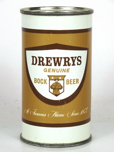 1965 Drewrys Bock Beer 12oz Flat Top Can T59-26 South Bend, Indiana