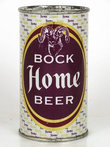 1963 Home Bock Beer 12oz Flat Top Can 83-18 South Bend, Indiana