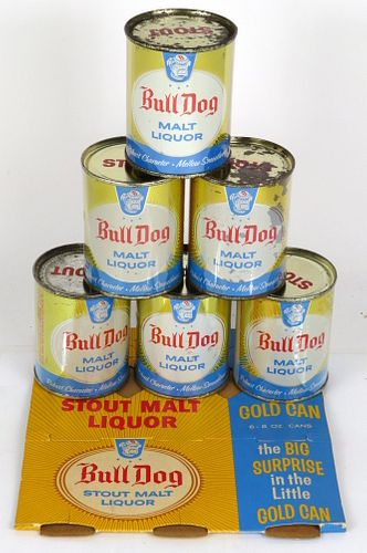 1959 Bull Dog Stout Malt Liquor Six Pack 8oz Six-pack Holder Santa Rosa, California