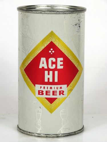 1958 Ace Hi Premium Beer 12oz Flat Top Can 28-17 Chicago, Illinois