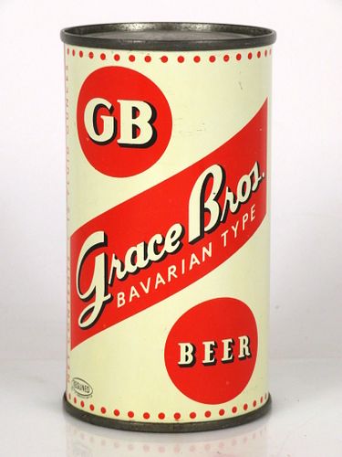 Graphic 1950s Embossed Grace Bros Acme Beer 12oz Label Tavern Trove 