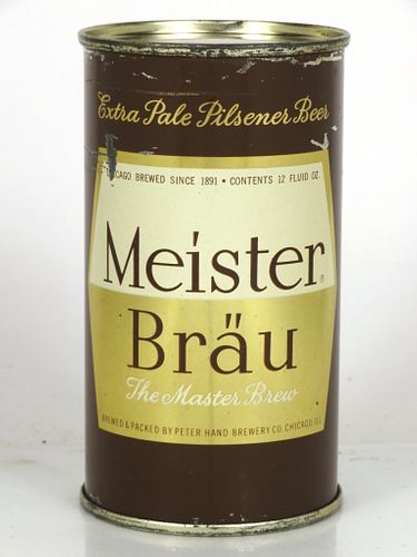 1950 Meister Bräu Beer 12oz Flat Top Can 95-09 Chicago, Illinois