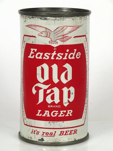 1958 Eastside Old Tap Beer 12oz Flat Top Can 58-16 Los Angeles, California