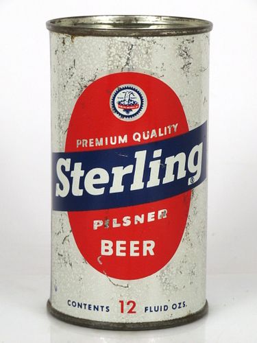 1953 Sterling Pilsner Beer 12oz Flat Top Can 136-35.3 Evansville, Indiana