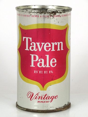 1957 Tavern Pale Beer 12oz Flat Top Can 138-22 Chicago, Illinois
