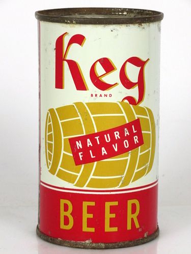 1954 Keg Beer 12oz Flat Top Can 87-26 Oakland, California