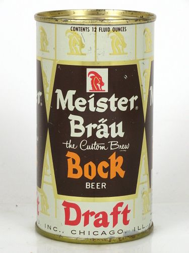 1967 Meister Brau Bock 12oz Flat Top Can 99-08 Chicago, Illinois