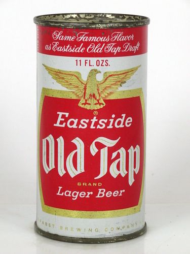 1961 Eastside Old Tap Lager Beer 11oz Flat Top Can 58-19 Los Angeles, California