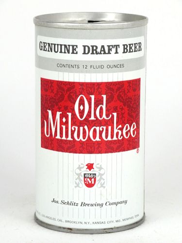 1971 Old Milwaukee Beer 12oz Tab Top Can Longview, Texas 101-37