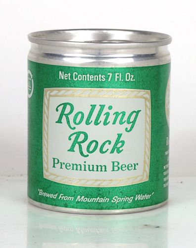 1970 Rolling Rock Beer (test can) 7oz Can T29-26V Latrobe, Pennsylvania