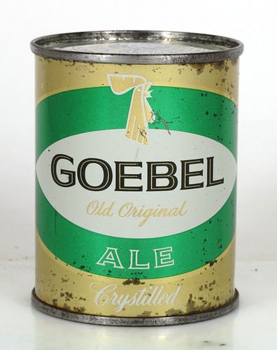 1957 Goebel Old Original Ale 8oz 7 to 8oz Can 241-15.2 Detroit, Michigan