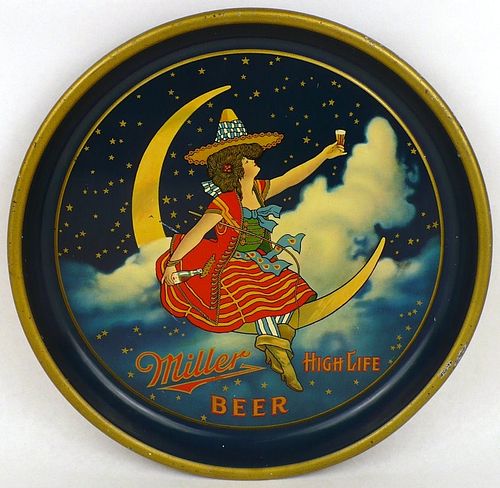 1934 Miller High Life Beer 13 inch Serving Tray Milwaukee, Wisconsin