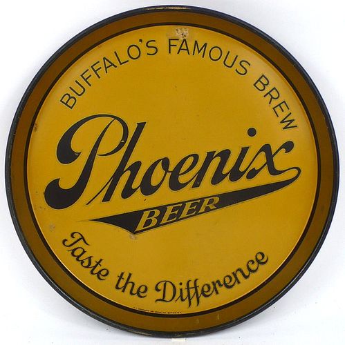 1935 Phoenix Beer 12 inch Serving Tray Buffalo, New York