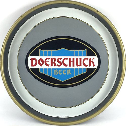 1933 Doerschuck Beer 13 inch tray Serving Tray Brooklyn, New York
