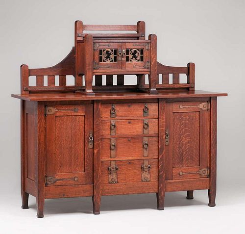 Large Stickley Brothers Sideboard c1910
