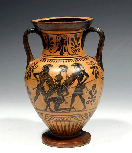 Attic Black Figure Amphora, Light-Make Class